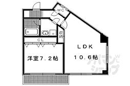 シオン 1LDKの間取図画像
