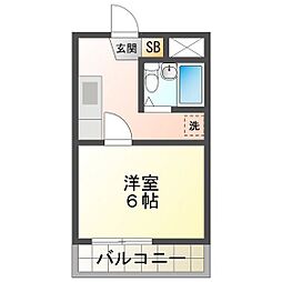 間取図画像 1K