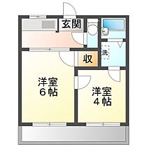 江戸橋ハイツ 205 ｜ 三重県津市江戸橋2丁目（賃貸アパート2K・2階・29.00㎡） その2