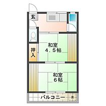 渋見ハイツＡ 203 ｜ 三重県津市渋見町（賃貸アパート2K・2階・33.12㎡） その2