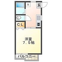 ベルハイツ 201 ｜ 三重県津市栄町1丁目（賃貸アパート1DK・2階・24.71㎡） その2