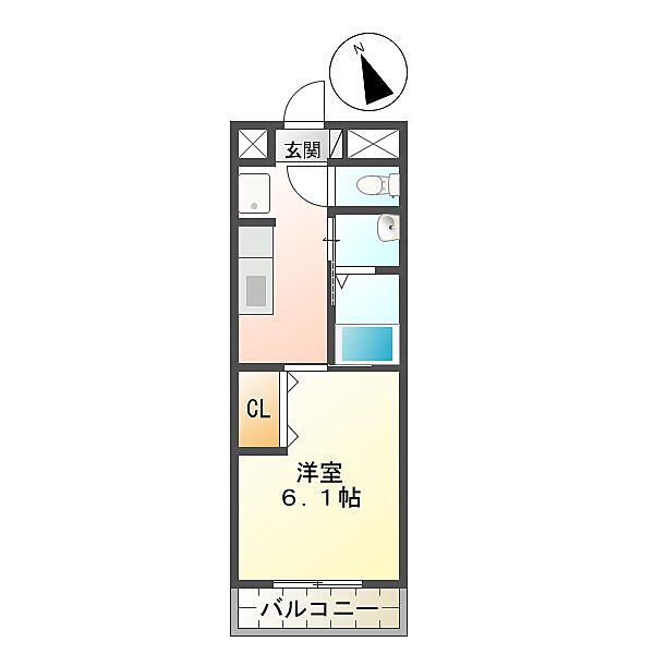 Ｅａｓｔ　Ｃｏｕｒｔ　Ｓａｋｕｒａｂａｓｈｉ 405｜三重県津市桜橋3丁目(賃貸マンション1K・4階・24.86㎡)の写真 その2