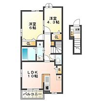 第三東雲　B棟 202 ｜ 三重県津市一身田町（賃貸アパート2LDK・2階・52.81㎡） その2