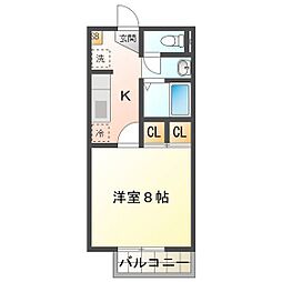 ドリーム 1Kの間取図画像