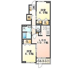 レジデンスブロッコリー E棟 1階