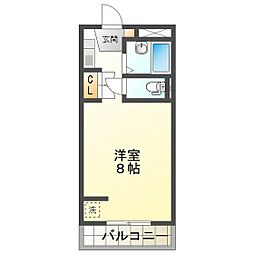 エクセルコート5 ワンルームの間取図画像