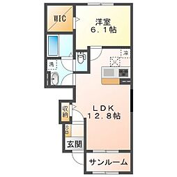 ガーデン一身田 1階