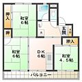 ビレッジハウス北口1号棟1階4.5万円