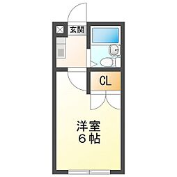 キリンゼガウィークリーマンション津 1Kの間取図画像