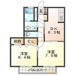 高松山レジデンス　D 2階