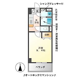 メゾン・ド・ルミエール 1Kの間取図画像