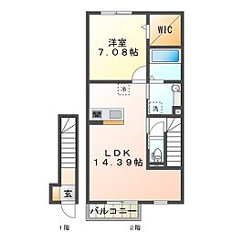 Residence垂水 1LDKの間取図画像