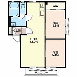 ディアス元町 2LDKの間取図画像