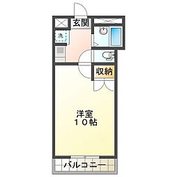 パレスショーワ 1Kの間取図画像