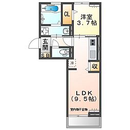 Felice 1LDKの間取図画像