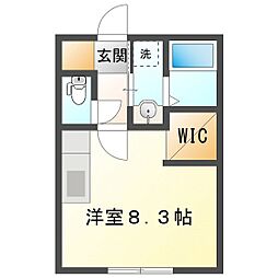 アパート ワンルームの間取図画像