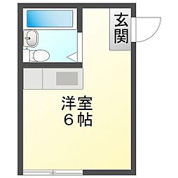 FLAT9 ワンルームの間取図画像