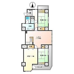 ロイヤル東海川原町 3階