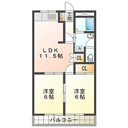 WISDOM 2LDKの間取図画像