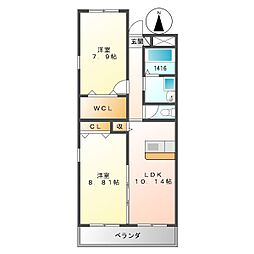 キャッスルヒルズ 2階