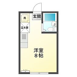 メゾン滝川 ワンルームの間取図画像