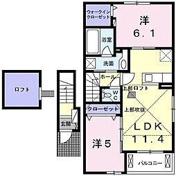 ガーデンハウスＡ 2階/202
