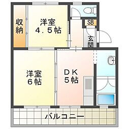 ビレッジハウス笹川2号棟 1階