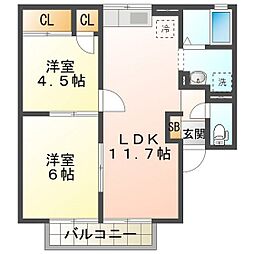 プリシェールモネ 2階/203