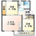 ビレッジハウス笹川13棟2階4.2万円