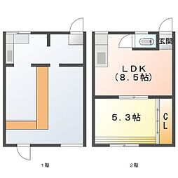 楠町南川アパート 2階/1F-2F