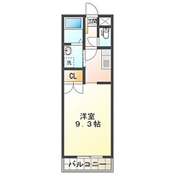 ユーミーマンション小杉 1Kの間取図画像