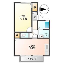 ウエストバンブーII A棟 2階