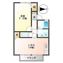 ウエストバンブーII　Ａ棟 203 ｜ 三重県四日市市ときわ5丁目（賃貸アパート1LDK・2階・40.15㎡） その2