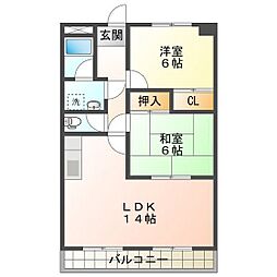 エレガントレーベン B棟 2階