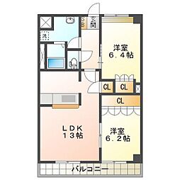 ロイヤル ラ ファミーユB棟 2階