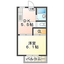 ビラージュ西条 2階/202