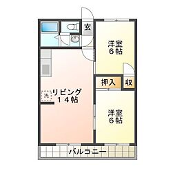 シティーハイツパテリッシアIII 2階