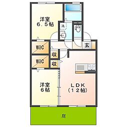 クラベールＢ棟 1階/102