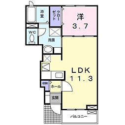 ドゥメゾンＢ 1階