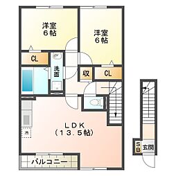 アーデ フライア B 2階/201