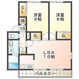 ハニーネストＡ棟 2階/201