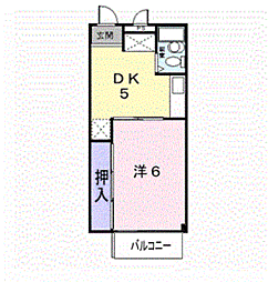 シティハイツさち 1階/1-D