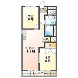 ロイヤル太平洋マンション 2LDKの間取図画像