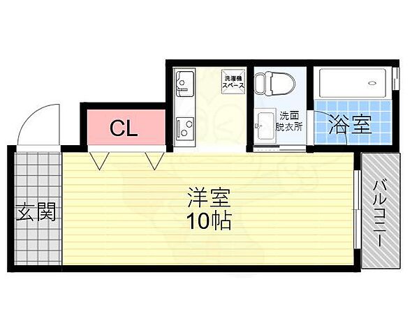 ミュールブラン ｜京都府京都市右京区太秦多藪町(賃貸マンション1K・1階・33.73㎡)の写真 その2