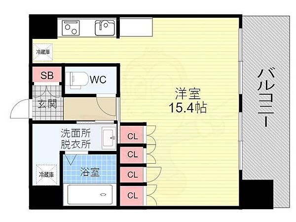 ファインエレガンスビル ｜京都府京都市南区東九条西山王町(賃貸マンション1K・8階・36.00㎡)の写真 その2