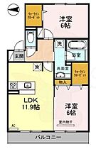 京都府京都市伏見区羽束師鴨川町（賃貸アパート2LDK・2階・59.28㎡） その2