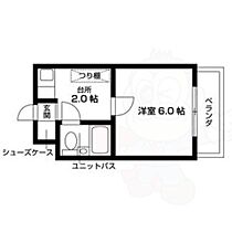 北白川ロイヤルパレス  ｜ 京都府京都市左京区北白川下池田町（賃貸マンション1K・2階・18.00㎡） その2