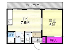 ふぁみーるりら  ｜ 京都府京都市伏見区深草直違橋９丁目（賃貸マンション1DK・2階・30.89㎡） その2