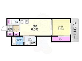 アクアプレイス京都聚楽第  ｜ 京都府京都市上京区新桝屋町（賃貸マンション1LDK・3階・27.90㎡） その2