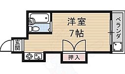 フェンネル肥後 ワンルームの間取図画像